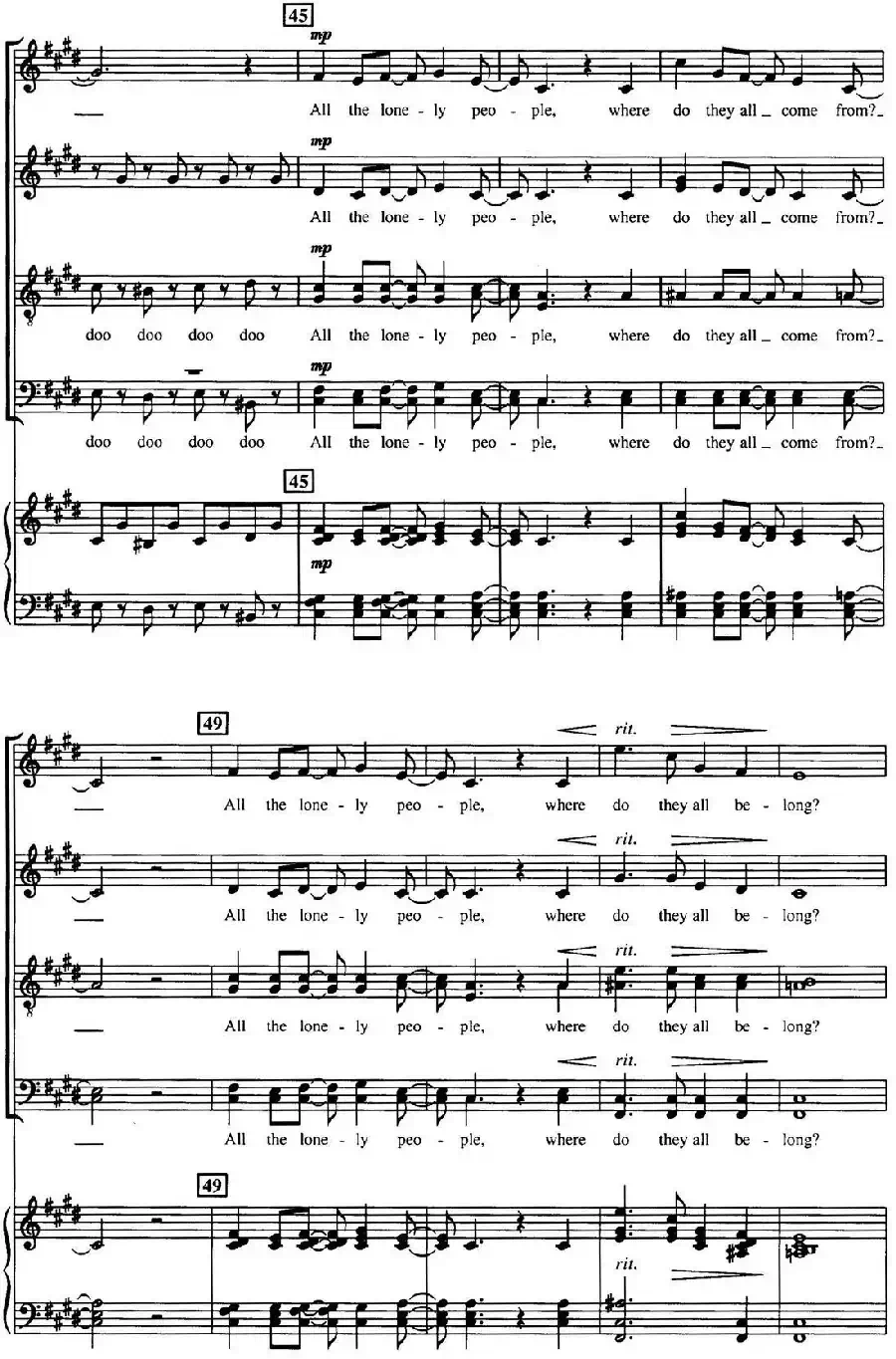 Eleanor Rigby（四重奏）