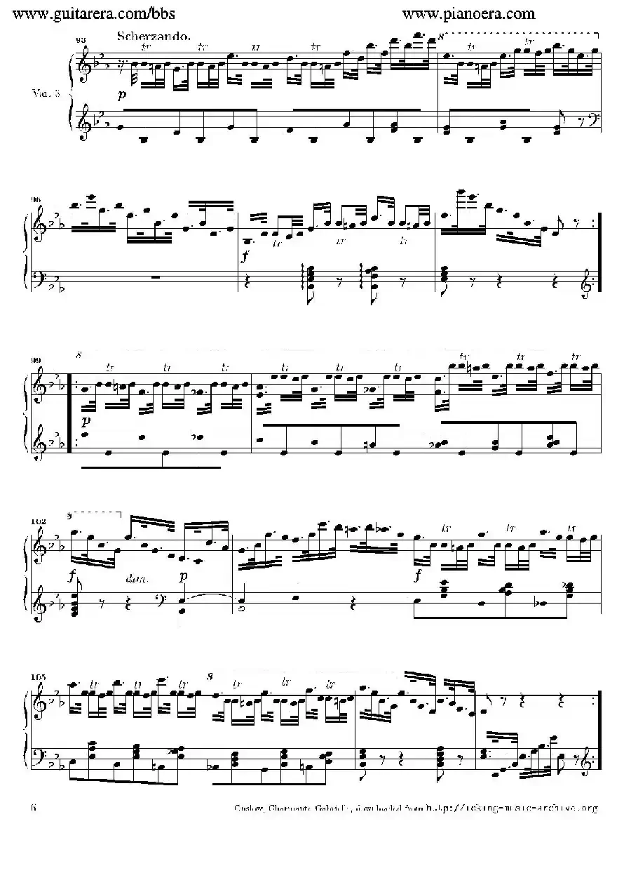 Variations in E-flat Major Op.12（降E大调变奏曲）