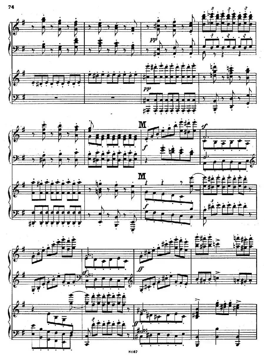 Symphony No.4 in e Minor Op.98（e小调第四交响曲·双钢琴）