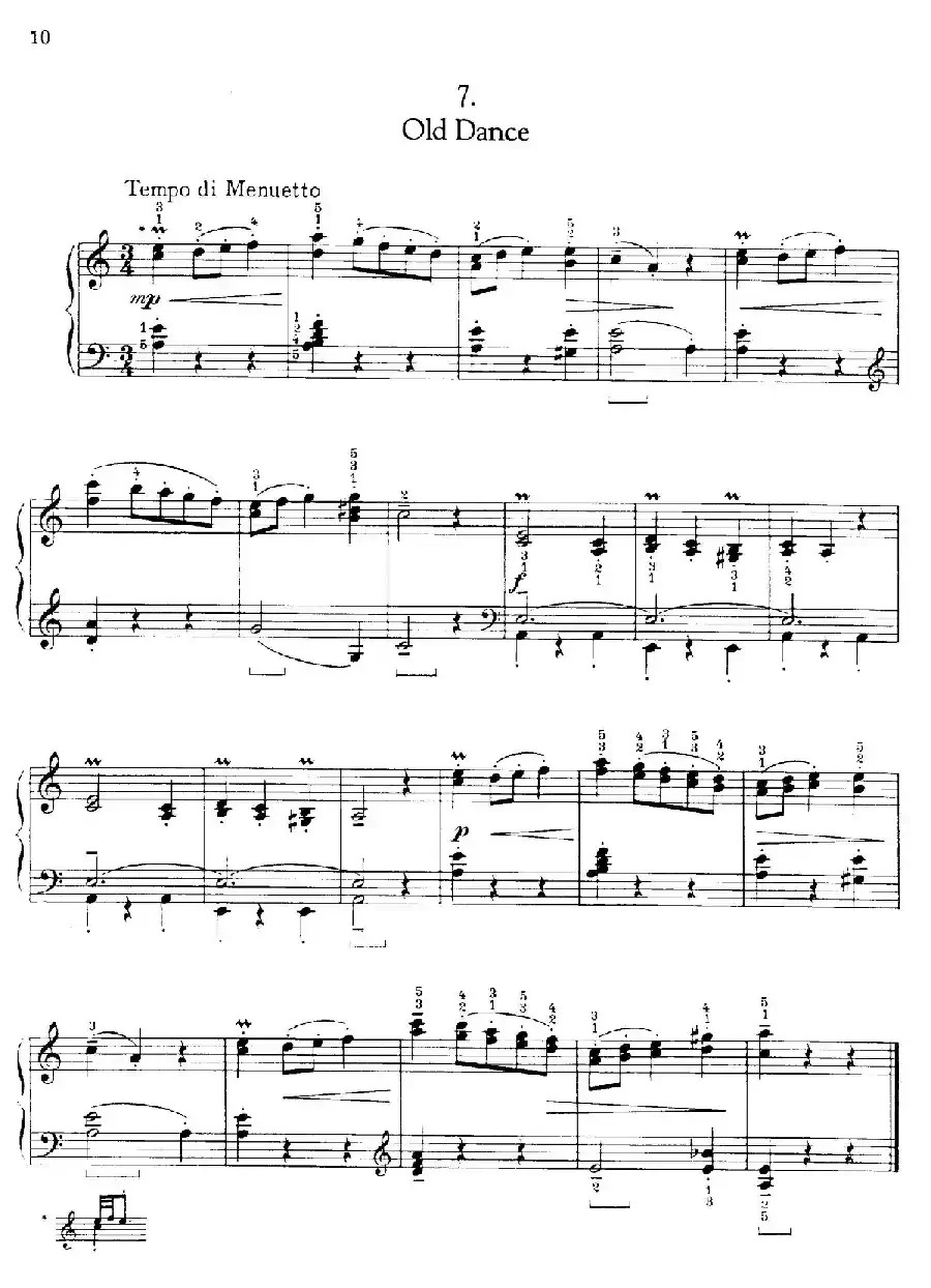 Thirty Pieces For Children Op.27（30首儿童钢琴曲 6—10）
