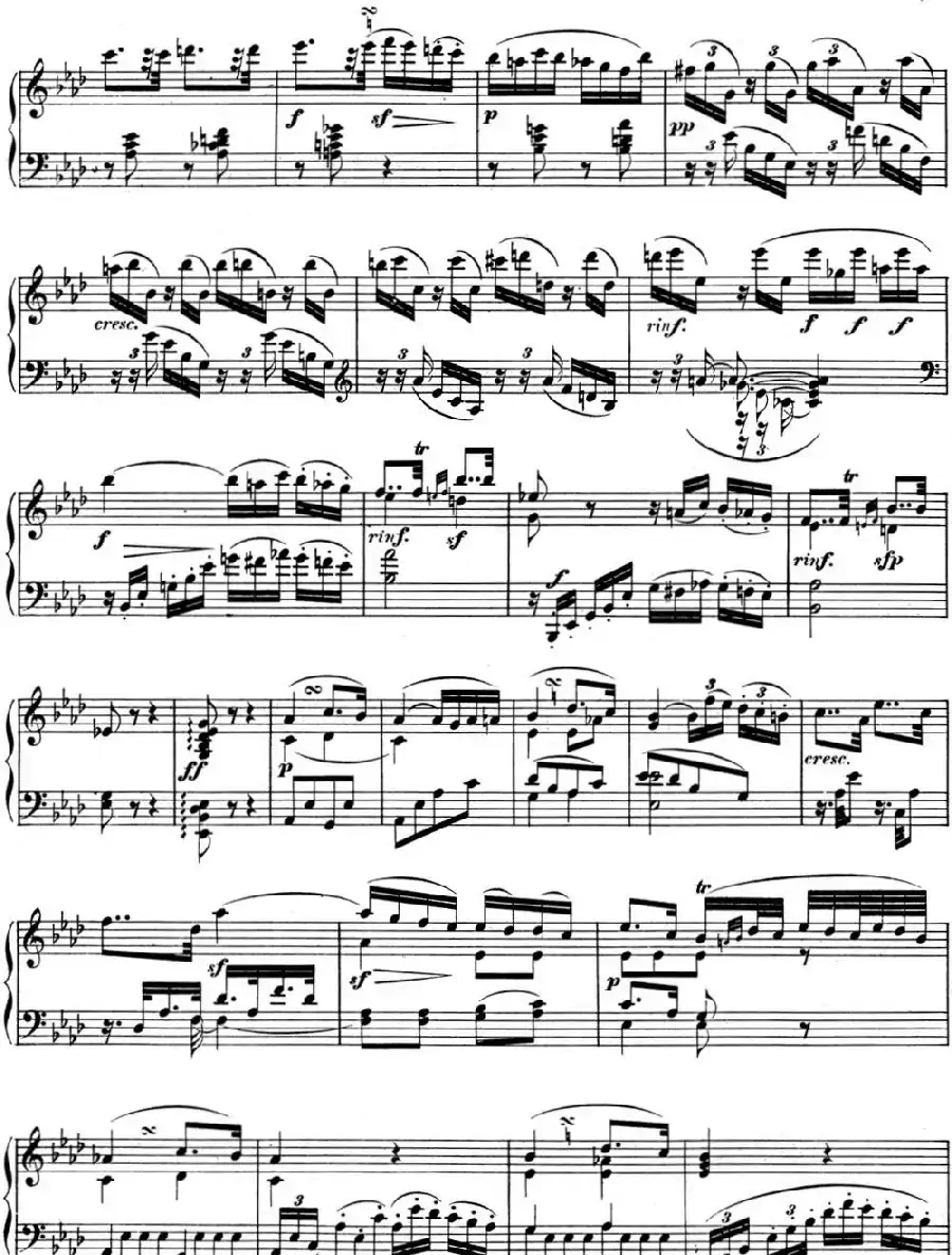 贝多芬钢琴奏鸣曲05 c小调 Op.10 No.1 C minor