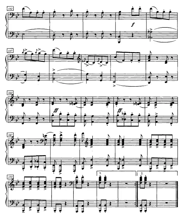 加洛普即兴曲（四手联弹、第二钢琴）