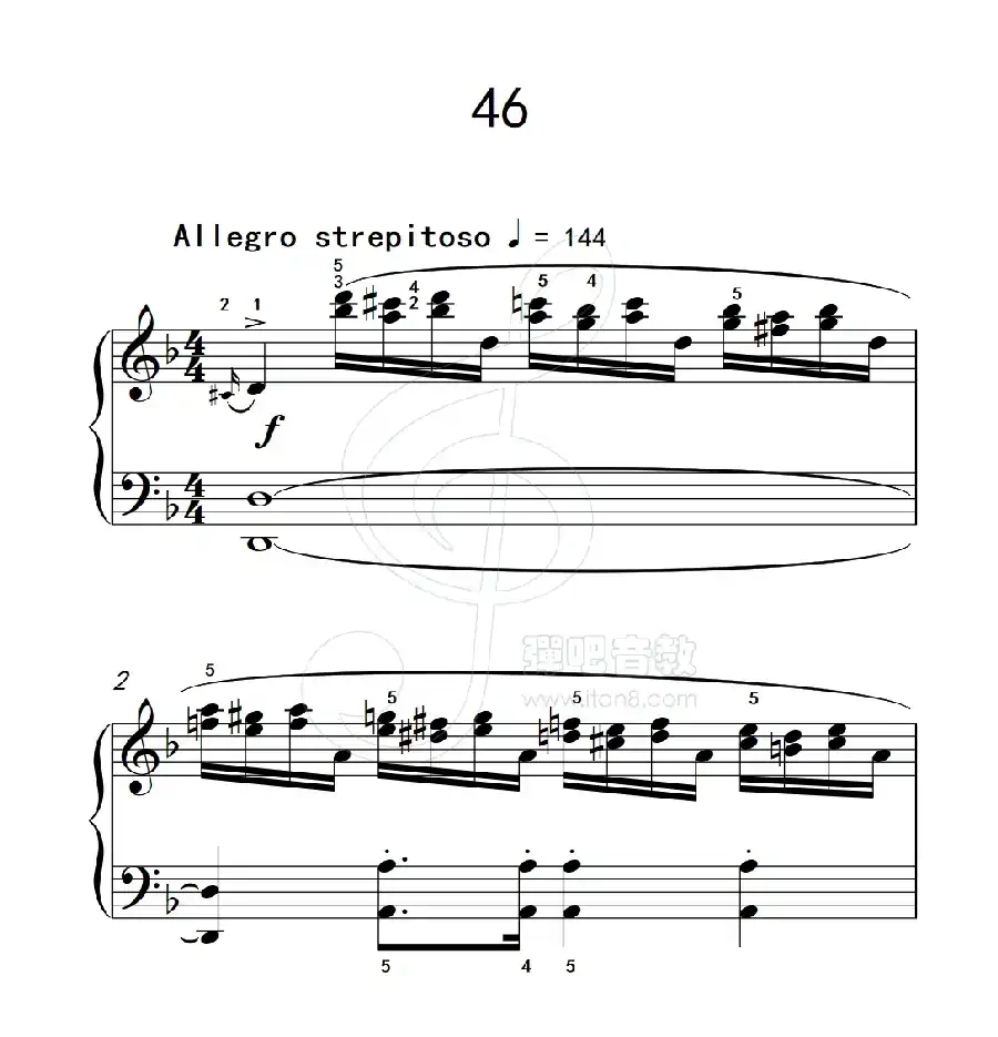 练习曲 46(克拉莫钢琴练习曲60首)