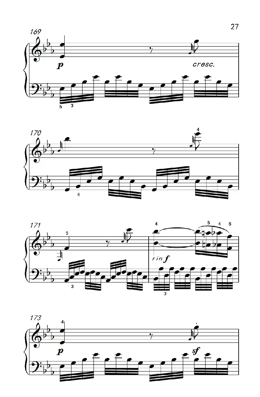 奏鸣曲 Opus 7 第四乐章(贝多芬奏鸣曲集 2)