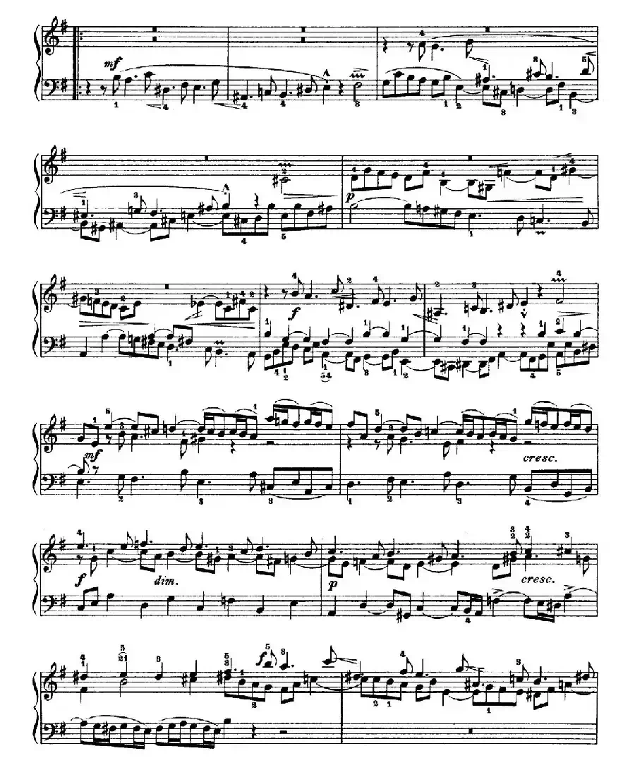 Six Partitas BWV 825-830（6首帕蒂塔·6）