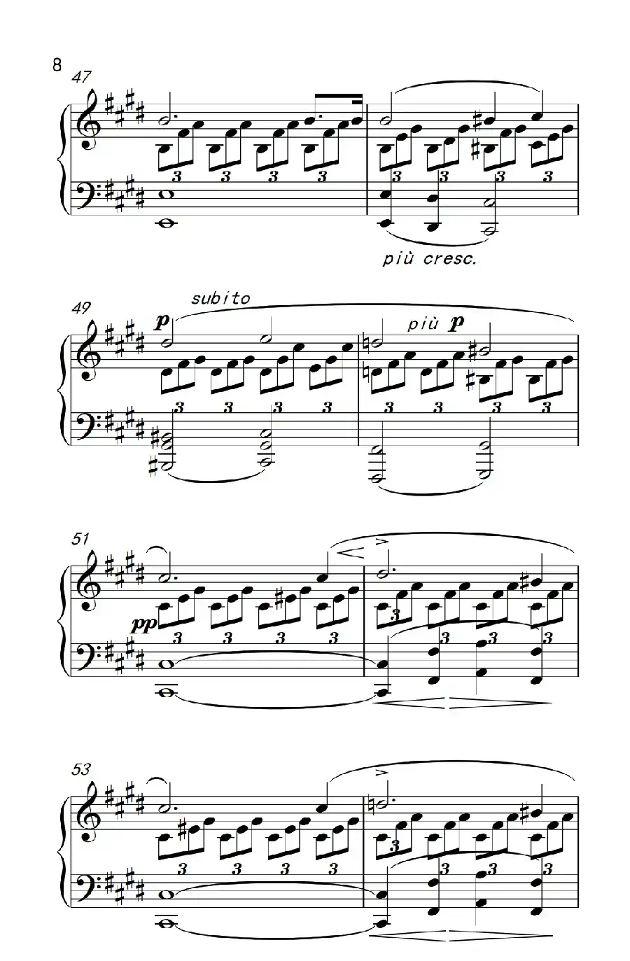 ”月光“奏鸣曲第一乐章