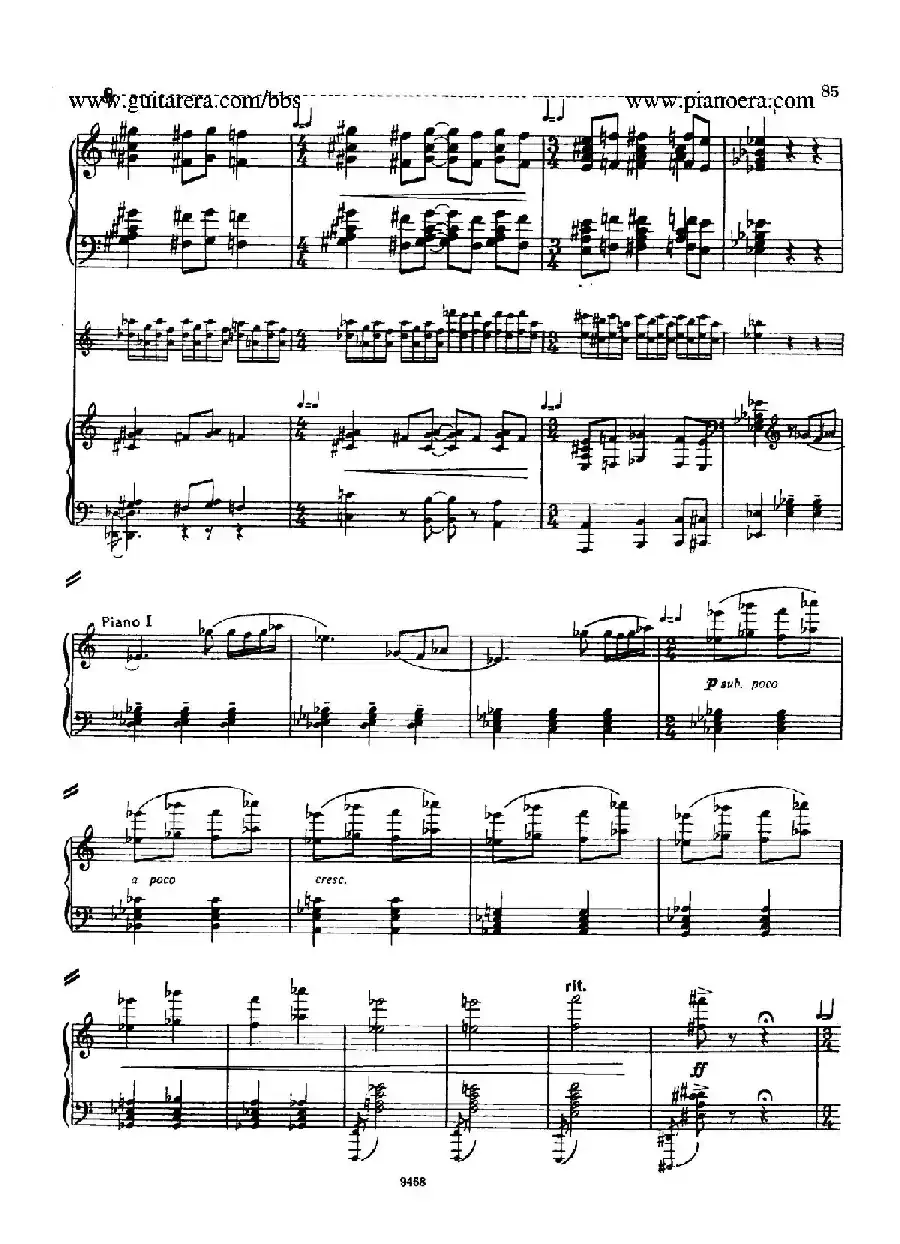 Piano Concerto in D-flat Major Op.37（降D大调钢琴协奏曲·Ⅲ·双钢琴）
