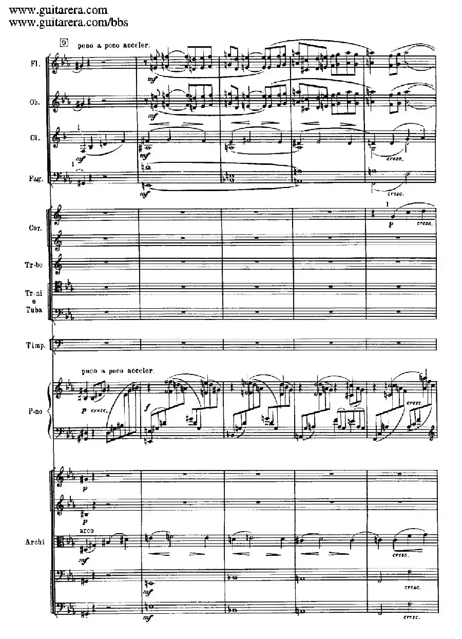 c小调第二钢琴协奏曲 Op.18（第一乐章总谱·P19——27）