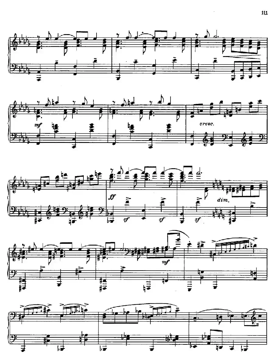 Prokofiev - Ten Pieces Op.12（普罗科菲耶夫-10首小品·8）