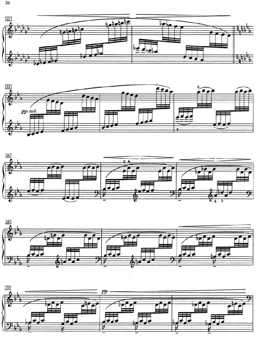 德彪西12首钢琴练习曲（6 八指练习v1.0 huit doigts）