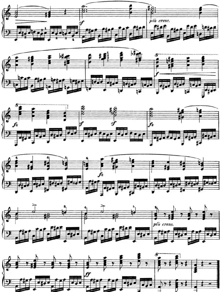 50首车尔尼Op.740钢琴手指灵巧技术练习曲（NO.8）