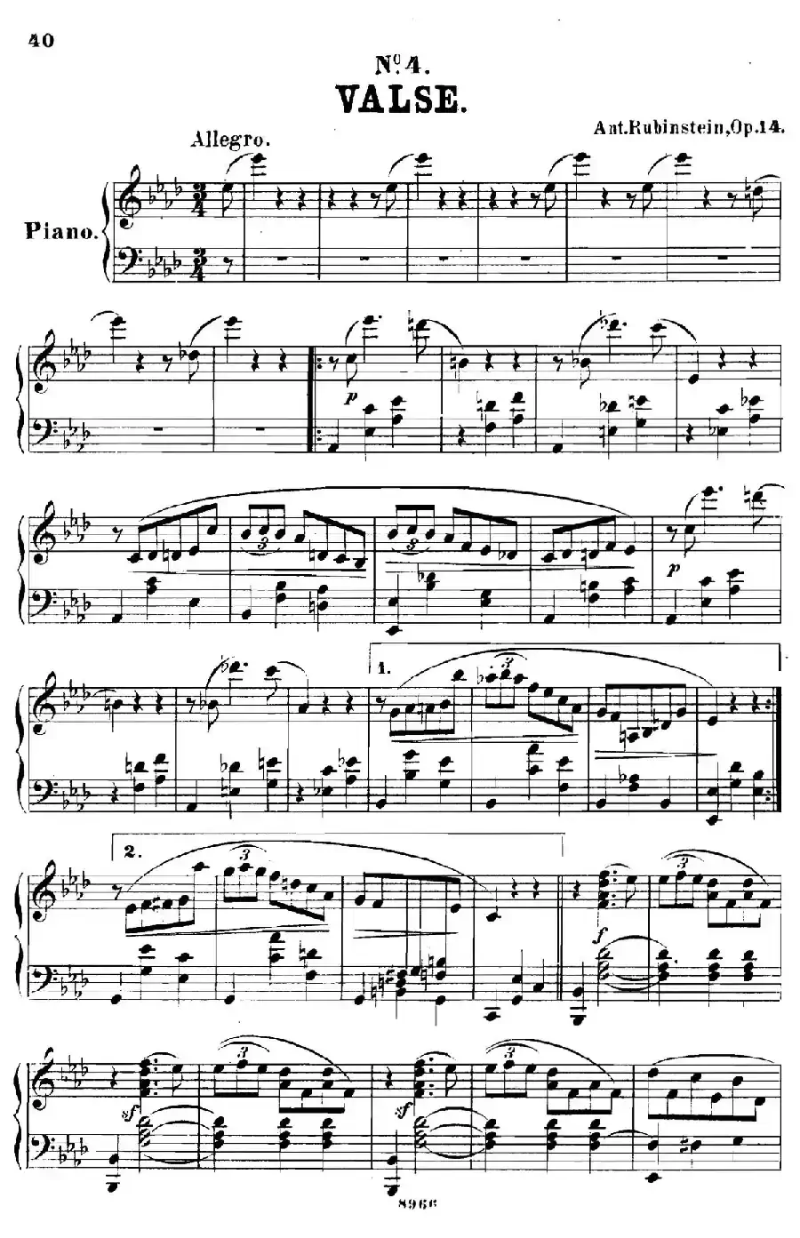 舞会 Le Bal Op.14（No.4）