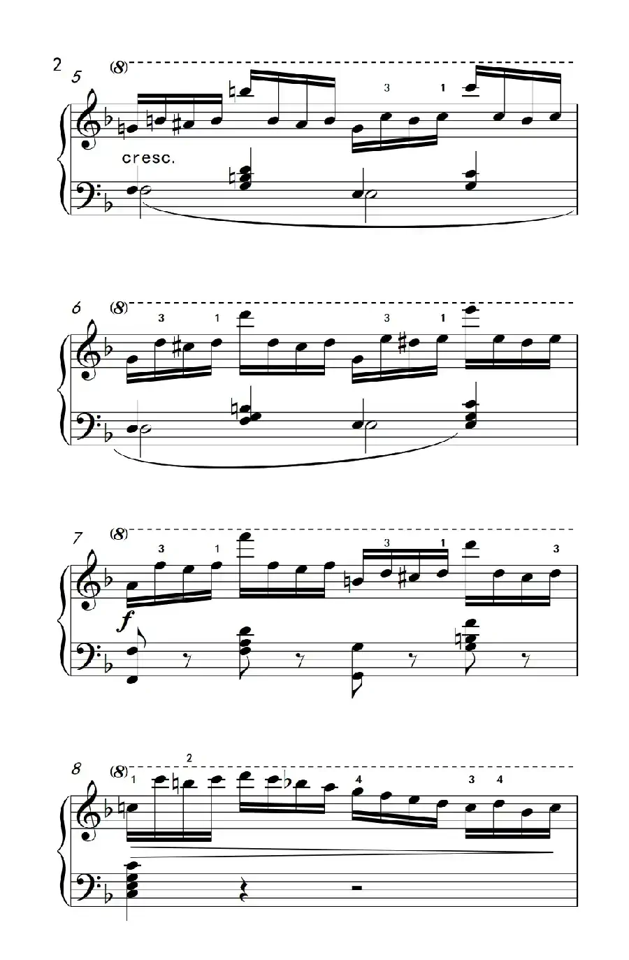 第七级2.练习曲(中央音乐学院 钢琴(业余)考级教程 7-9级)