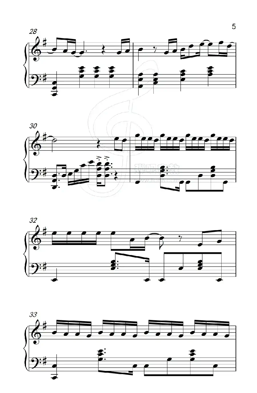 只想一生跟你走（《弹吧音教》制谱版）