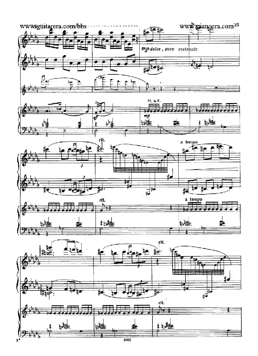 Piano Concerto in D-flat Major Op.37（降D大调钢琴协奏曲·Ⅰ·双钢琴）