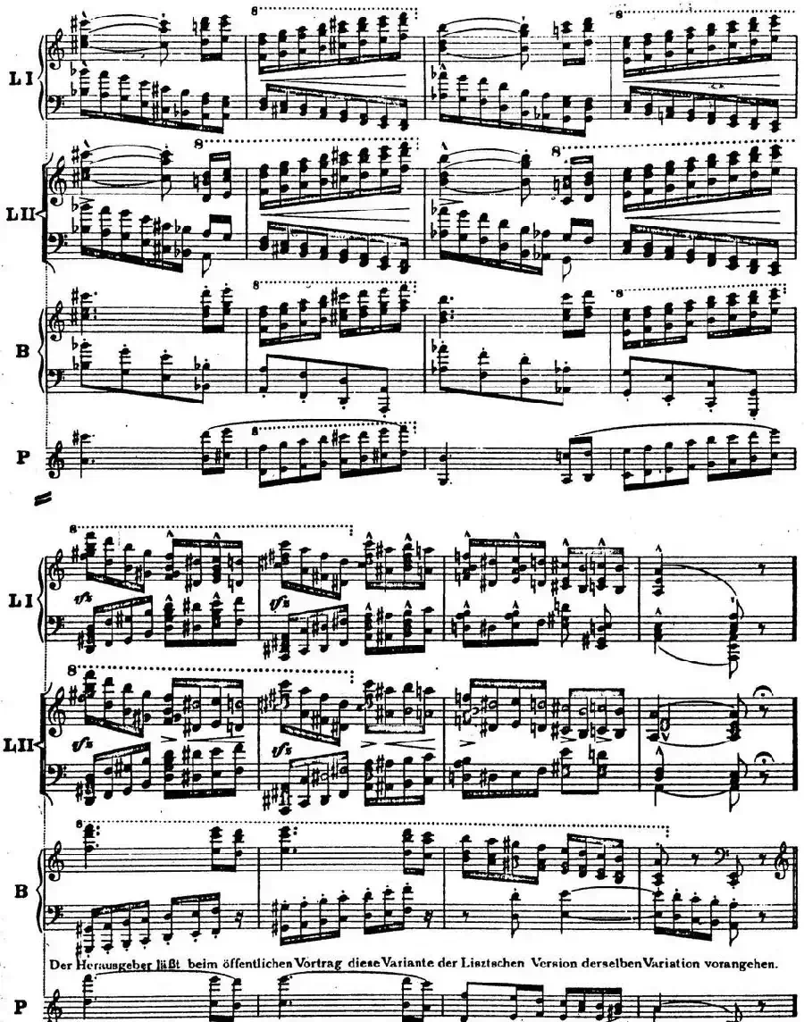 6首帕格尼尼大练习曲（Thema mit Variationen Etude Nr.6）