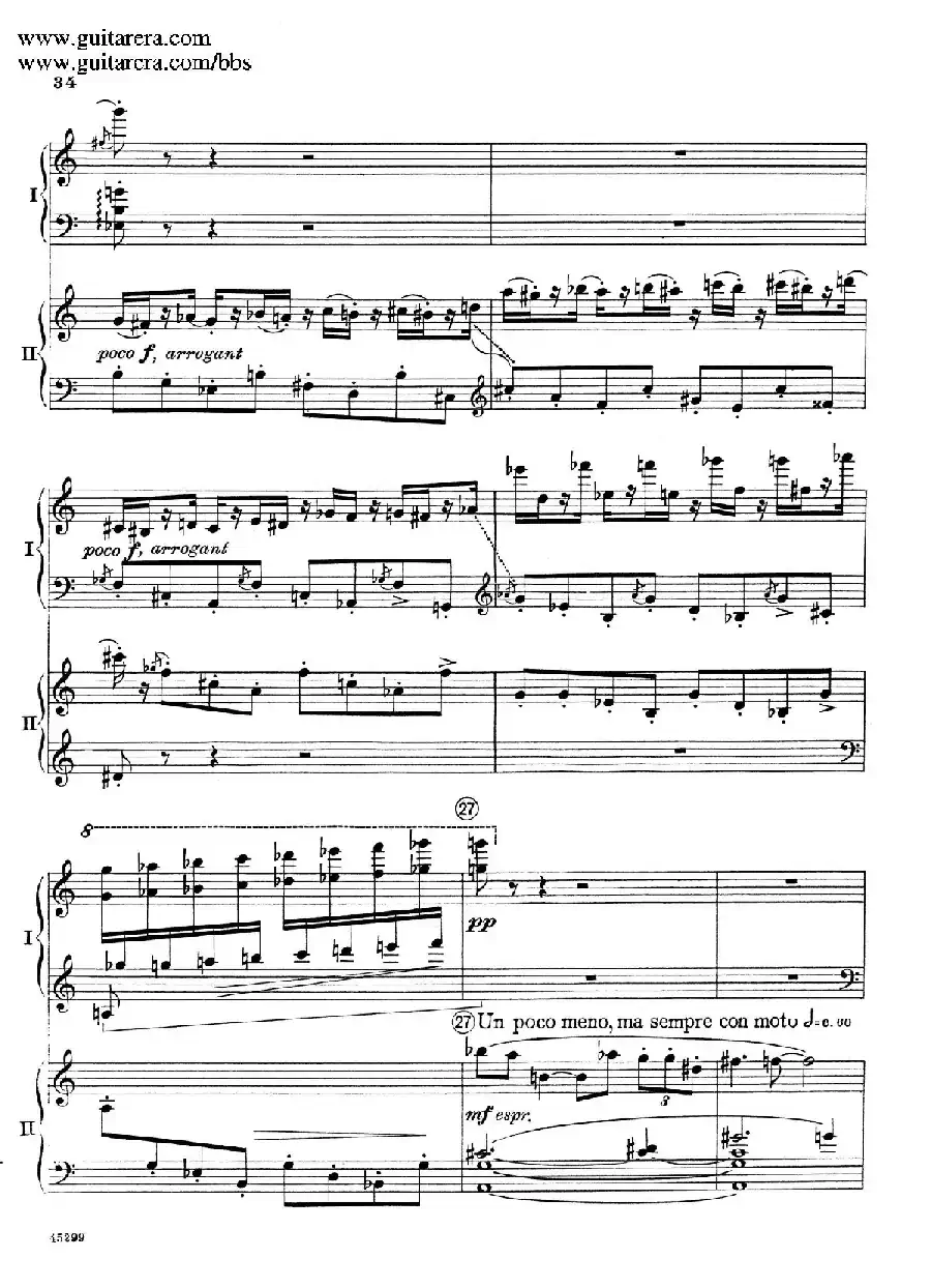 Piano Concerto Op.38（钢琴协奏曲·双钢琴·第一乐章）