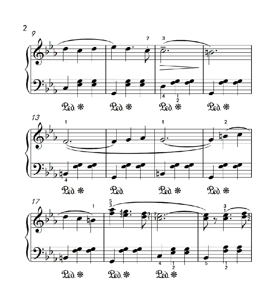 第三级 3.多情圆舞曲(中央音乐学院 钢琴(业余)考级教程 1-3级)