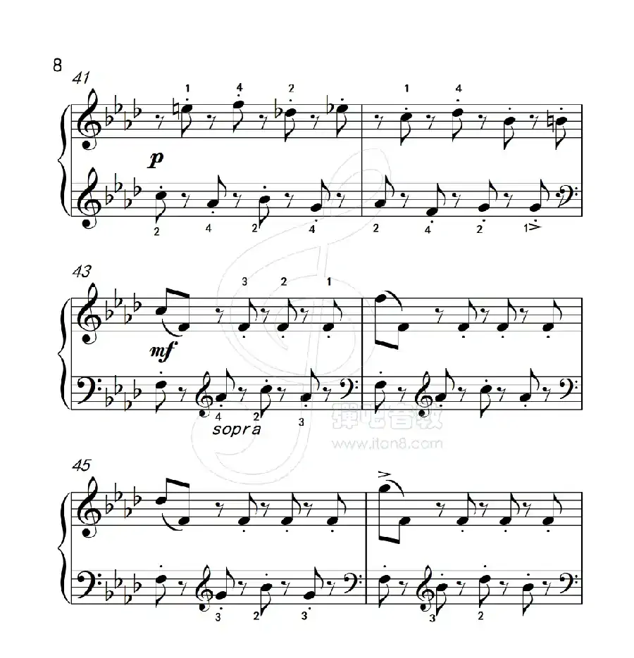 练习曲 43(克拉莫钢琴练习曲60首)