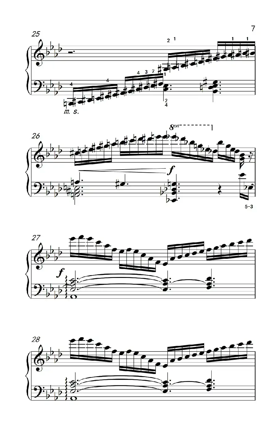 莫什科夫斯基 钢琴练习曲（第十一首）