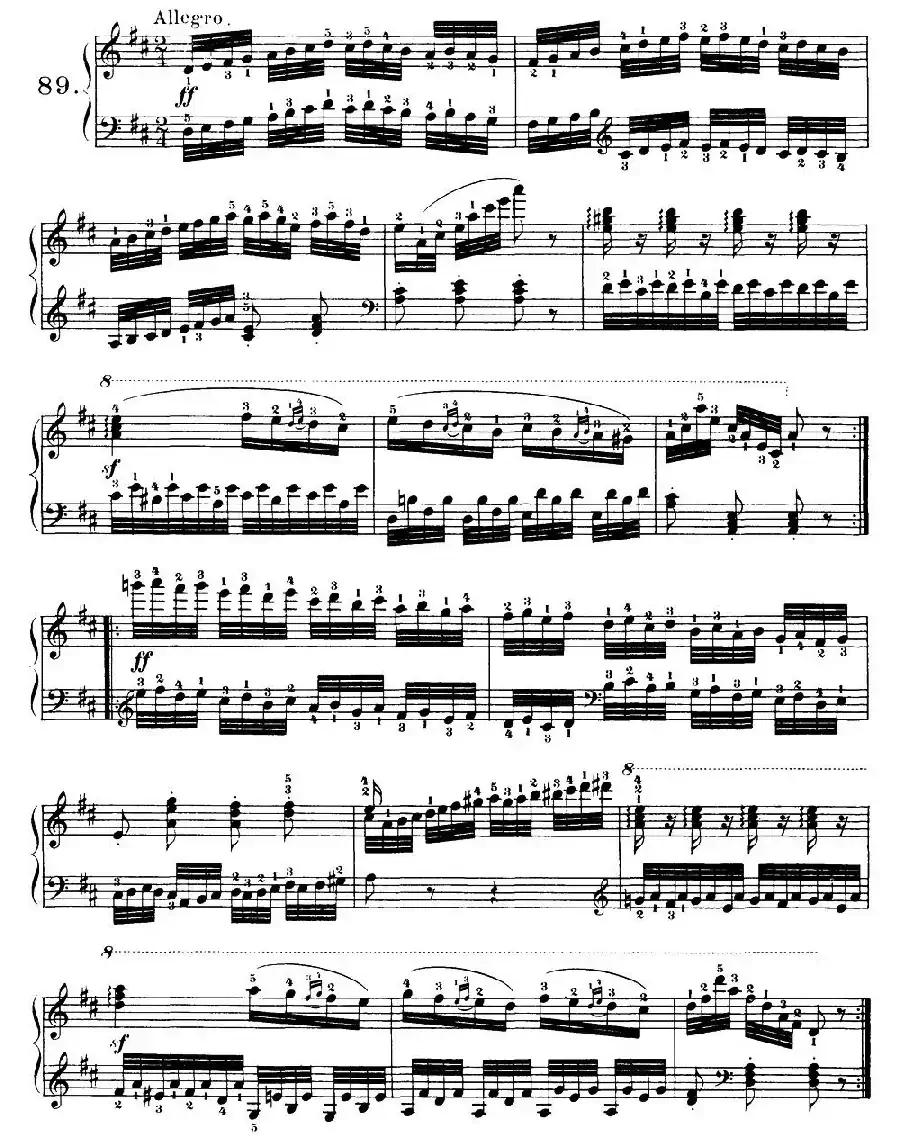 One Hundred and Ten Easy and Progressive Exercises Op.453（车尔尼110首简易练习曲 81——89）