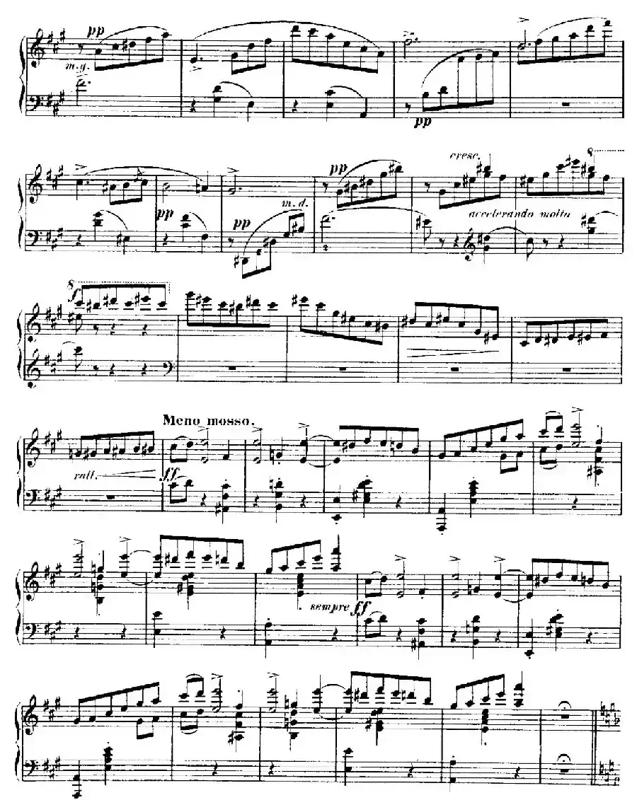 4 Valses Caprice（4首随想圆舞曲）（No. 1 in A）