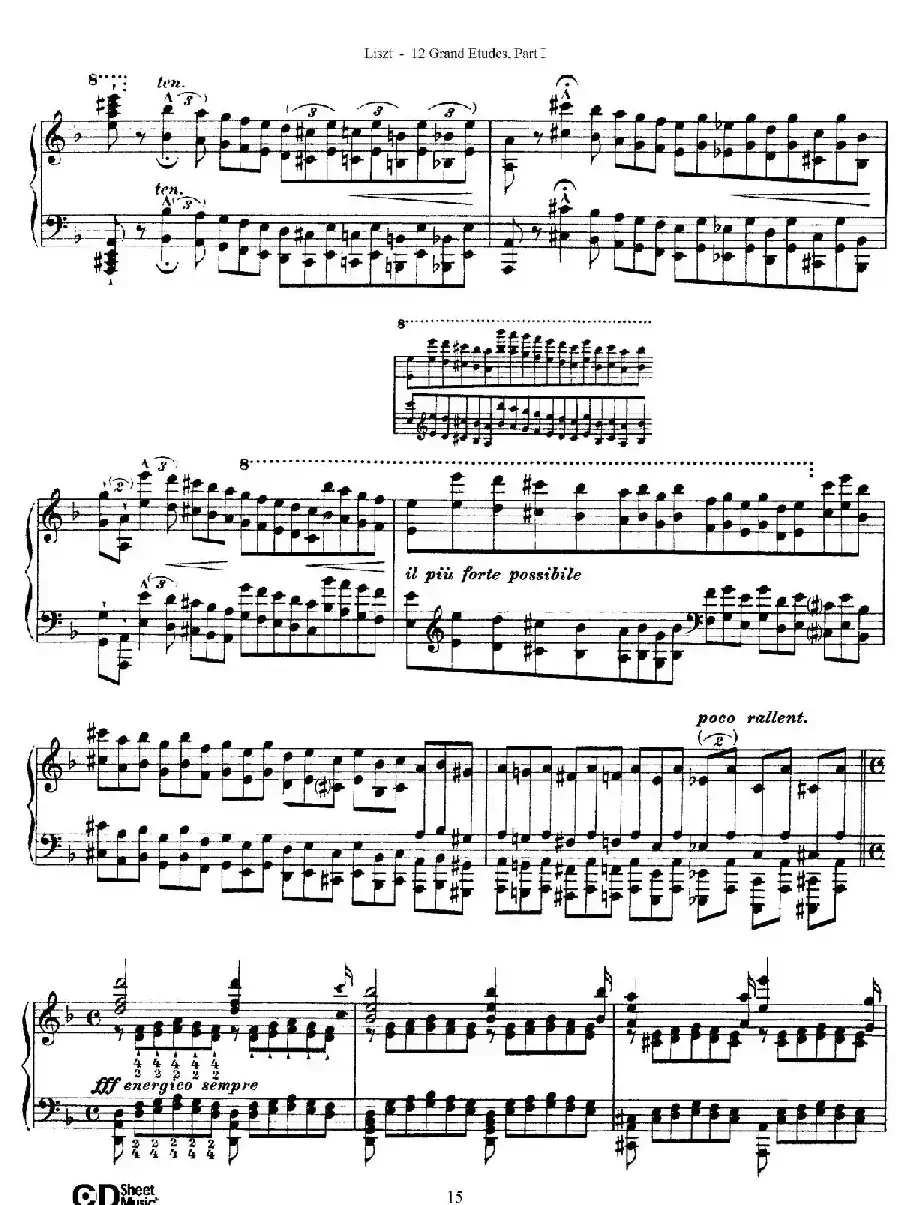 12 Grand Etudes S.137（12首华丽的练习曲·4）