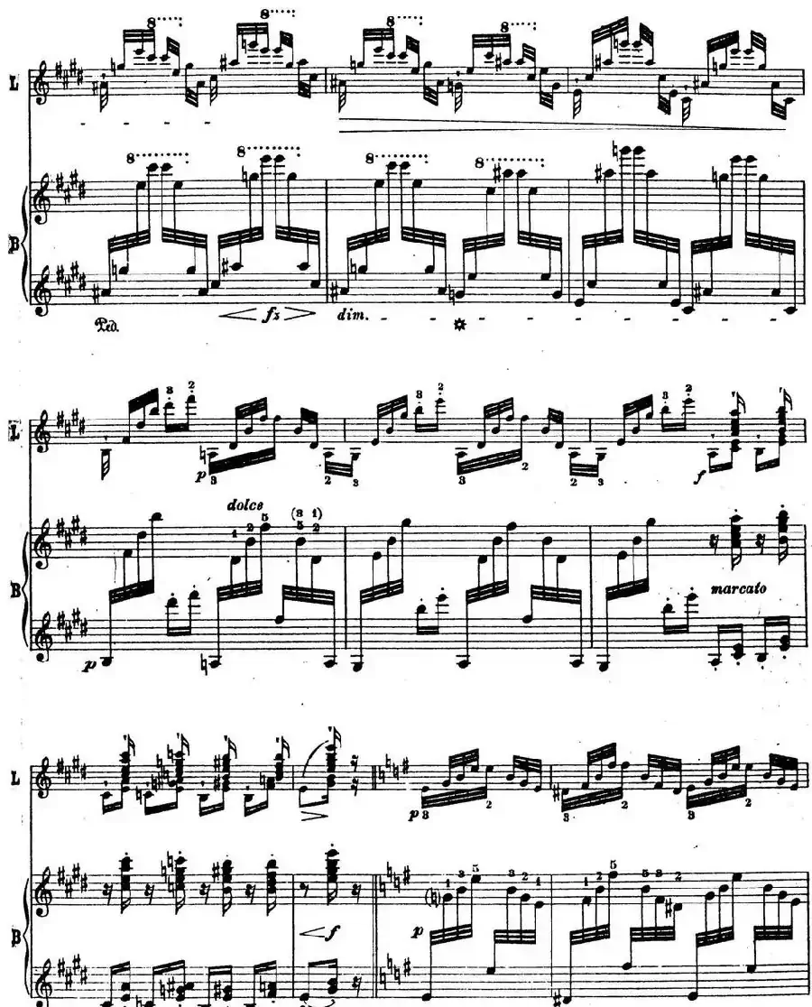 6首帕格尼尼大练习曲（Arpeggio Etude Nr.4）