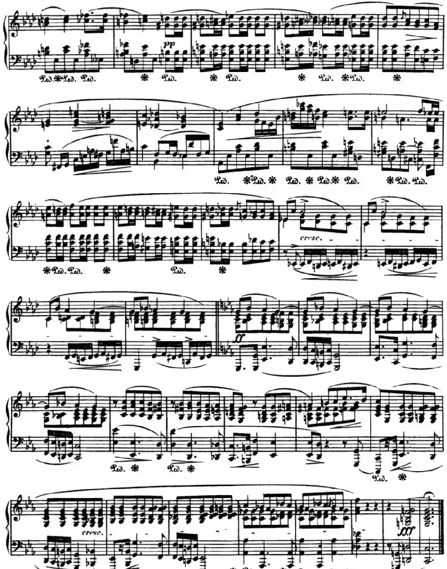 肖邦 波兰舞曲 Op.40 No.2 c小调 Polonaise