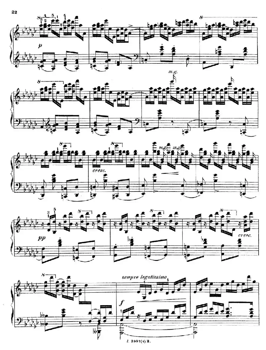 6 Etudes de Concert（6首音乐会练习曲·4）