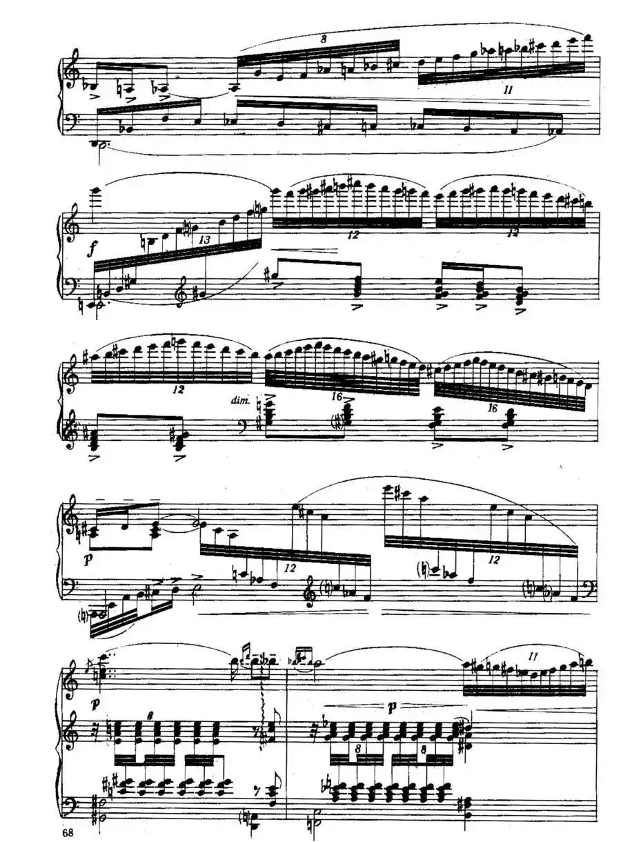 Six Préludes Exotiques Op·17（6首特色前奏曲·5）