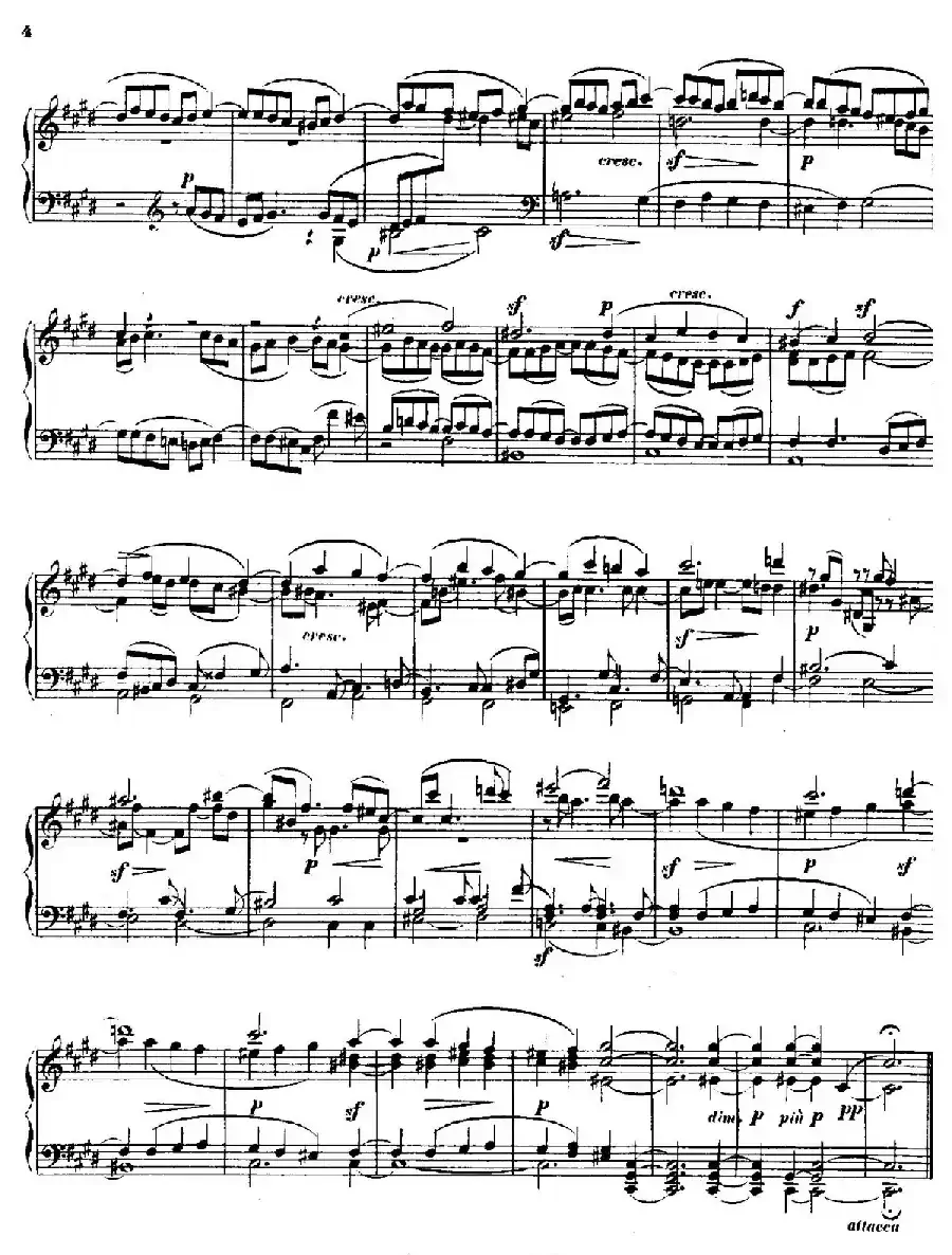 Quartet No.14（升c小调第十四弦乐四重奏钢琴版）