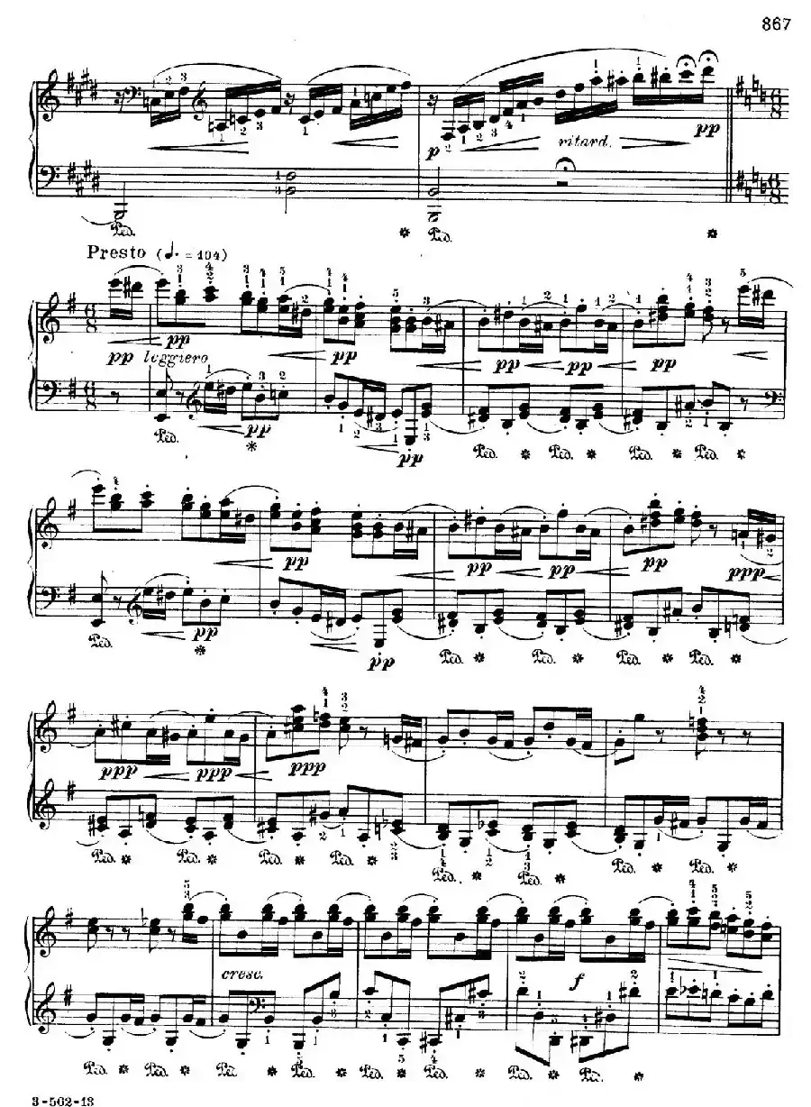 Rondo Capriccioso Op.14（随想回旋曲）