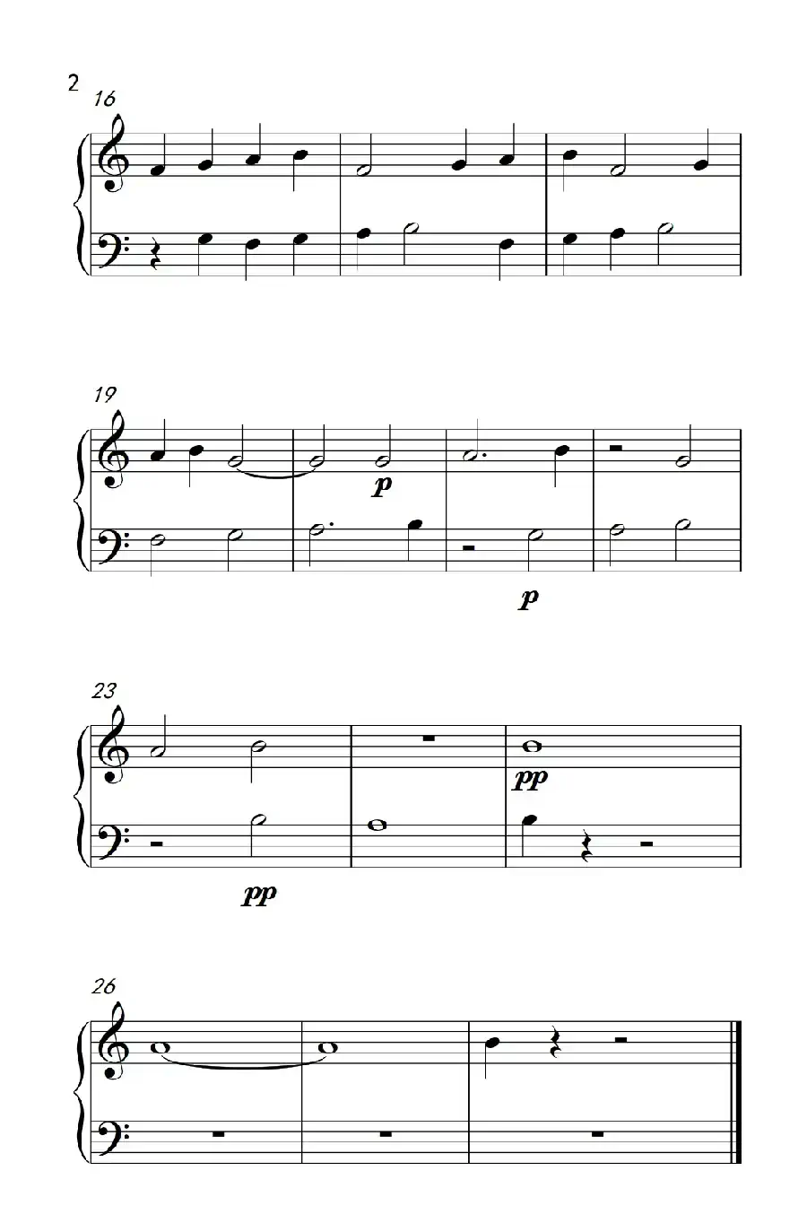 力度增减（巴托克 小宇宙 钢琴教程 2）