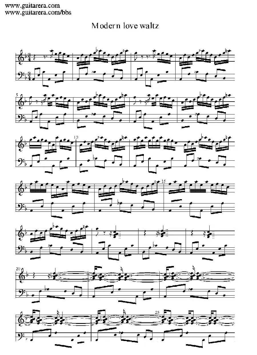Modern Love Waltz （现代爱情圆舞曲）