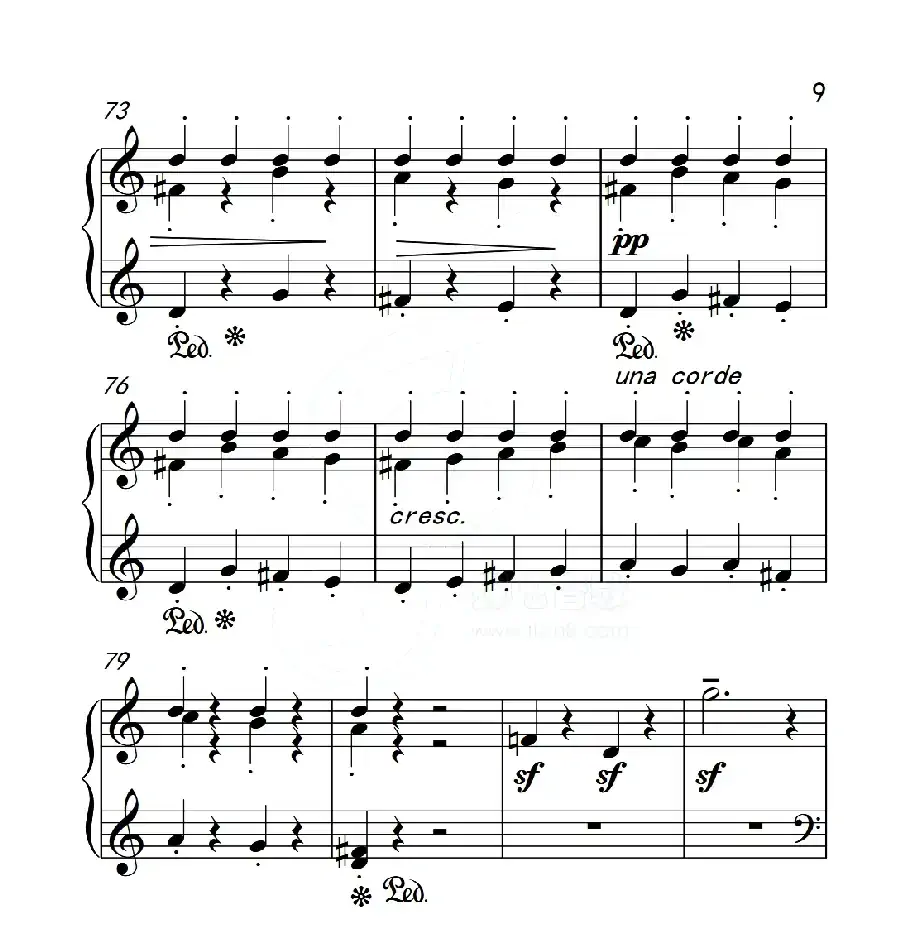 第五级 木偶游行(中国音乐学院钢琴考级作品1~6级)