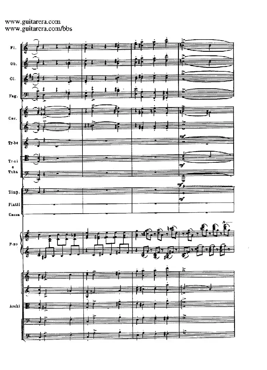 c小调第二钢琴协奏曲 Op.18（第三乐章总谱P25——37）