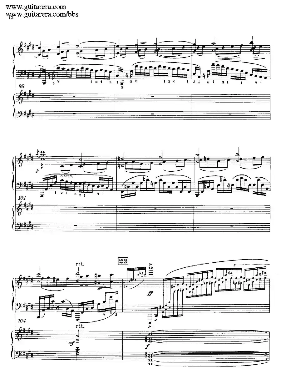 c小调第二钢琴协奏曲 Op.18（双钢琴·第二乐章）
