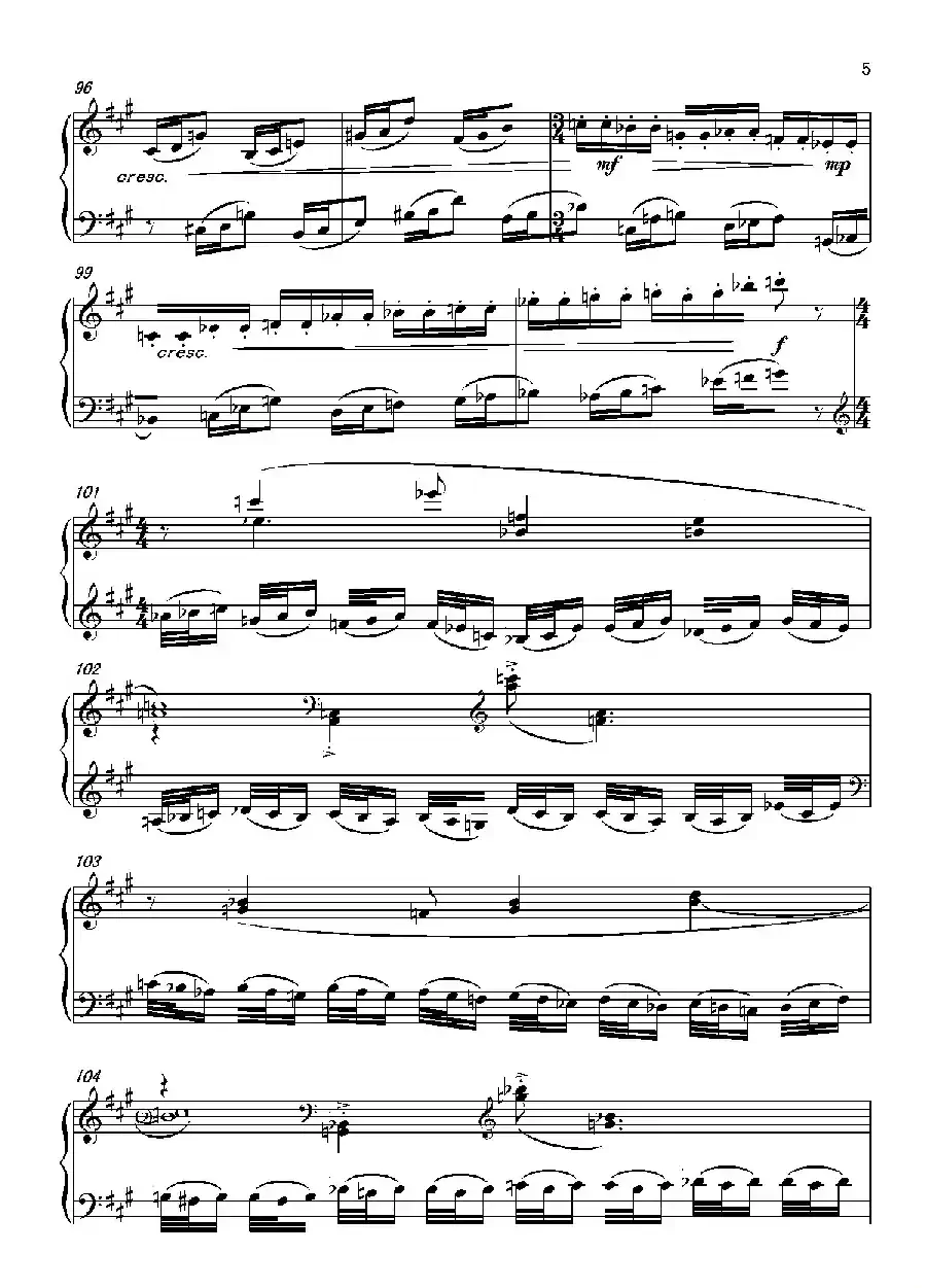 第六钢琴奏鸣曲Piano Sonata No.6（单乐章）