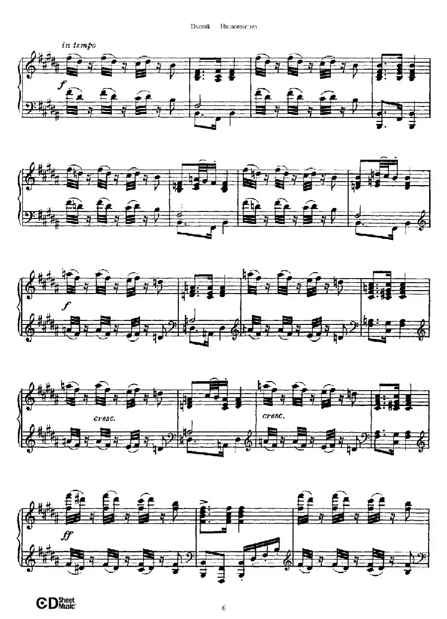 8 Humoresques Op.101（8首幽默曲·2）