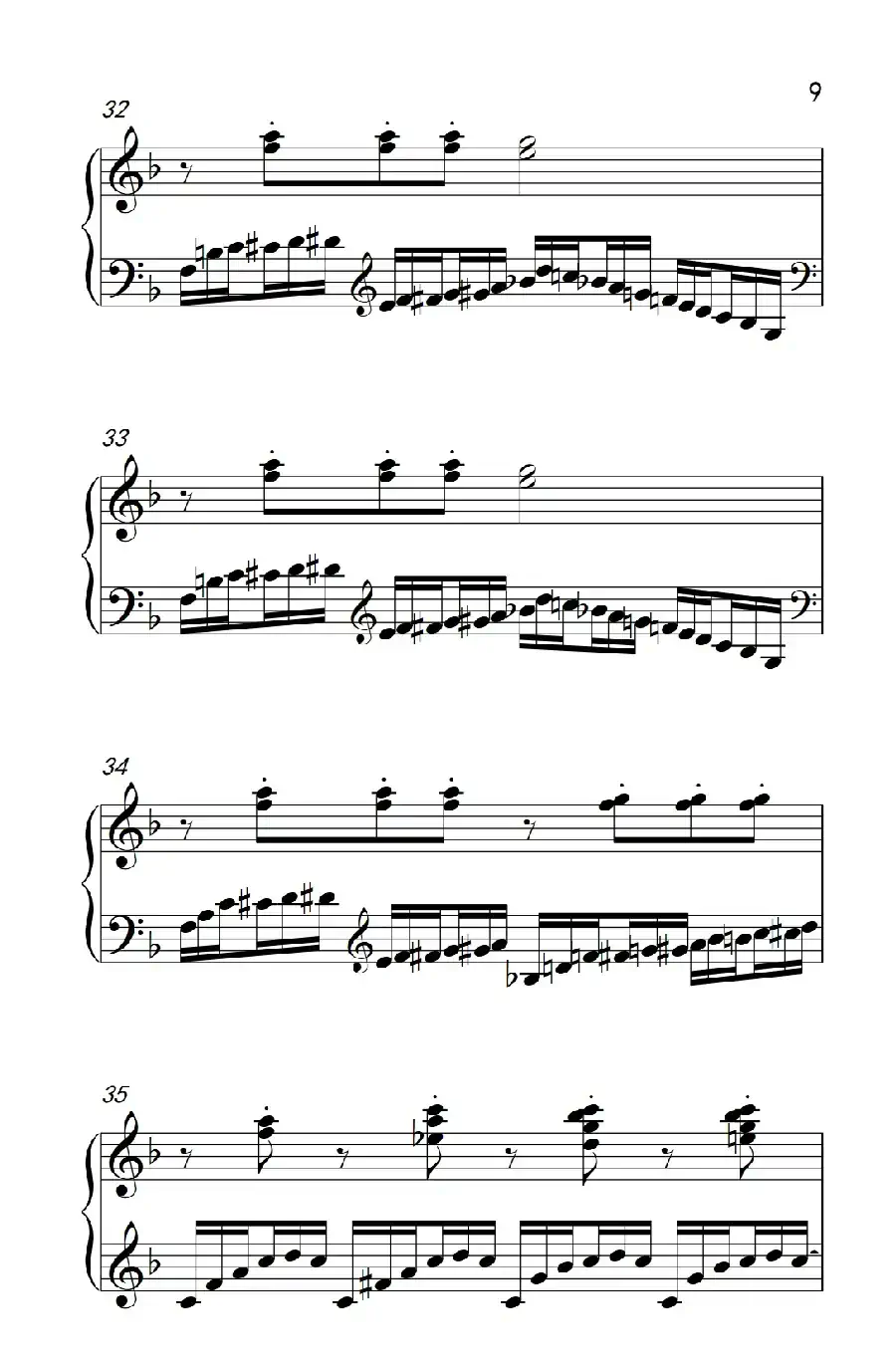 第八级3.练习曲 No.6 （中央音乐学院 钢琴（业余）考级教程 7-9级）
