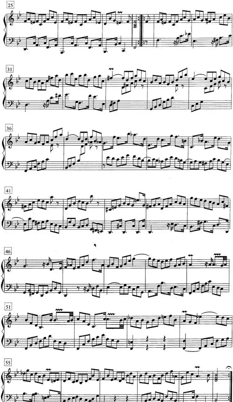 钢琴教程第七级 复调曲 帕蒂塔（第一套）