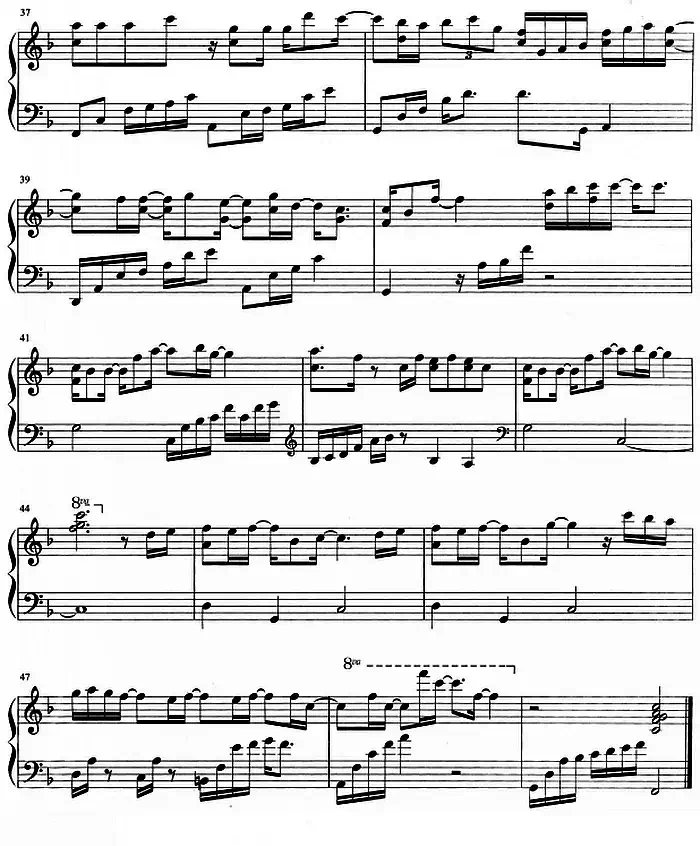流行歌曲改编的钢琴曲：我们就到这