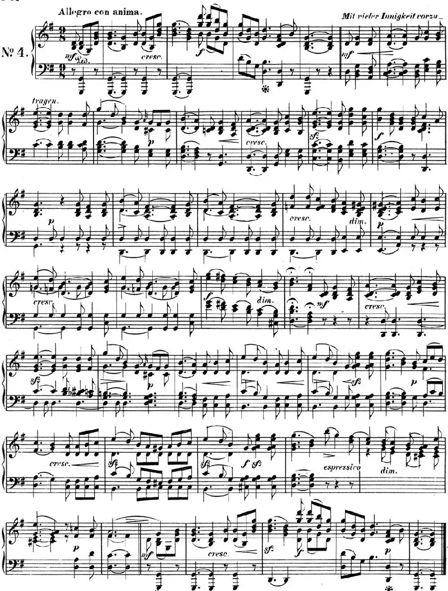 门德尔松无词歌Op.62(NO.4)