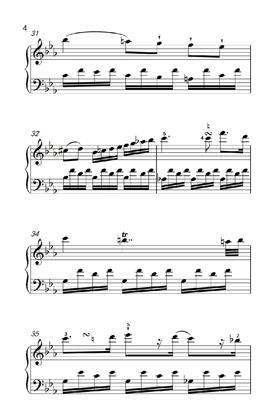 第八级2.♭E大调奏鸣曲 第一乐章 Hob.XVI 49（中央音乐学院 钢琴（业余）考级教程 7-9级）