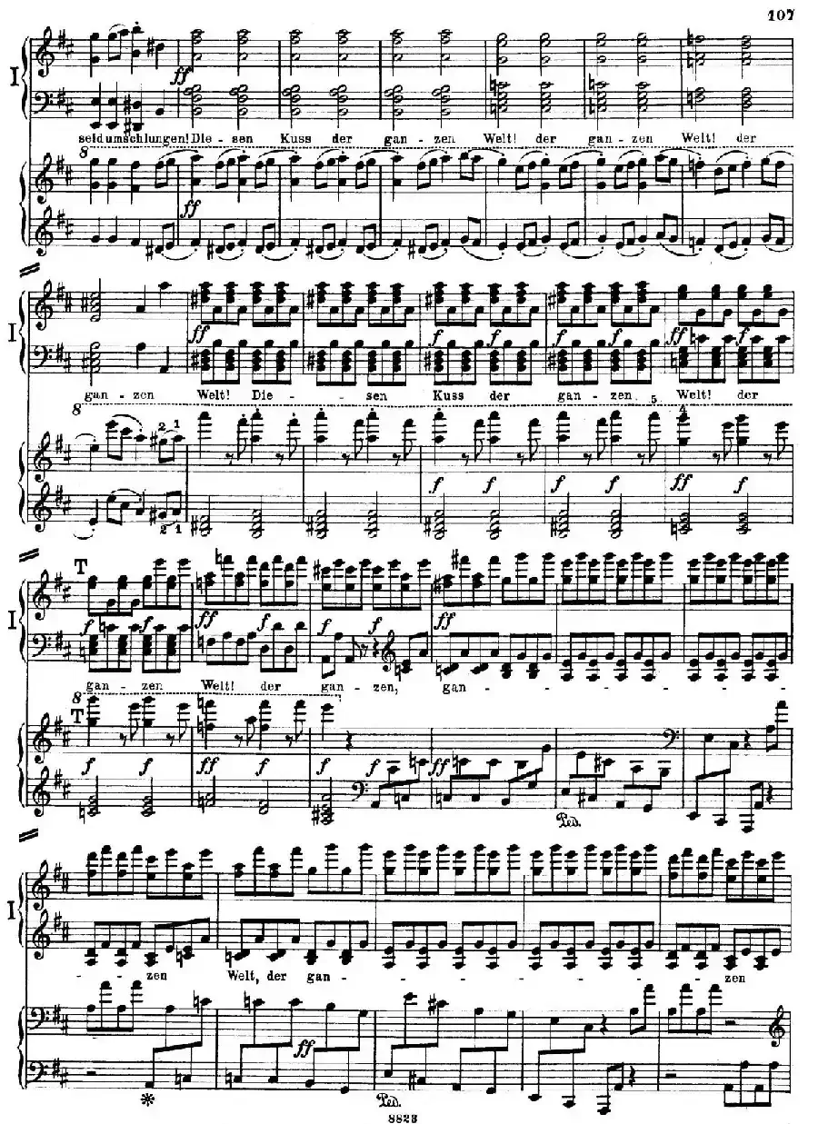 d小调第九交响曲 Op.125（双钢琴P103——109）