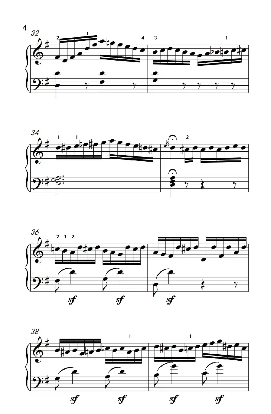 第七级2.G大调变奏曲 贝多芬(中央音乐学院 钢琴(业余)考级教程 7-9级)