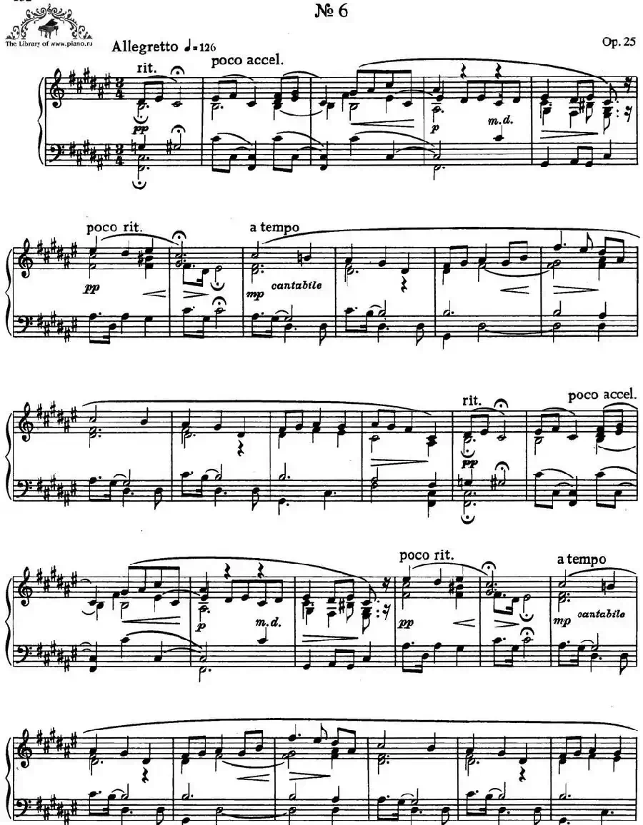 9首玛祖卡舞曲 Op.25（No.6）