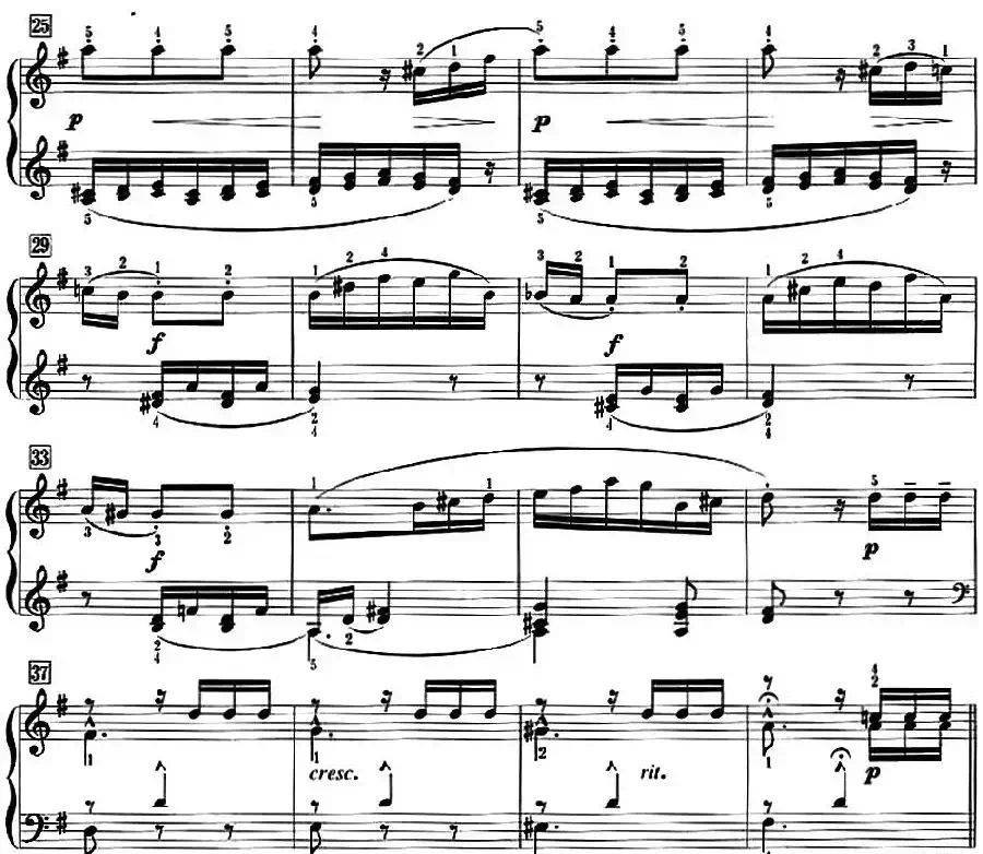 50首莱蒙钢琴练习曲 作品37（NO.42）