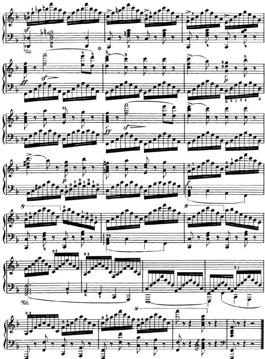 50首车尔尼Op.740钢琴手指灵巧技术练习曲(NO.46)